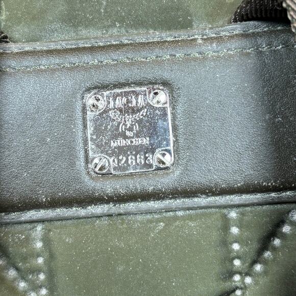 MCM Dieter Green Monogram Two Pocket Nylon Backpack Rucksack main image 13